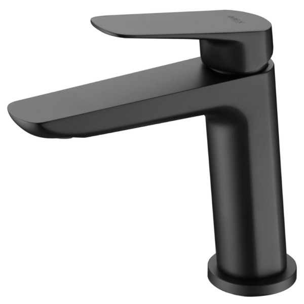 Monomando de lavabo negro mate Bélgica.