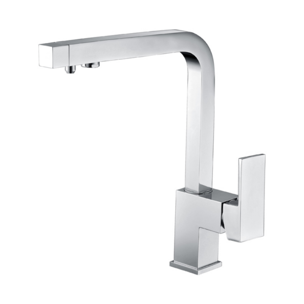 Grifería de cocina monomando cromado serie Capri.