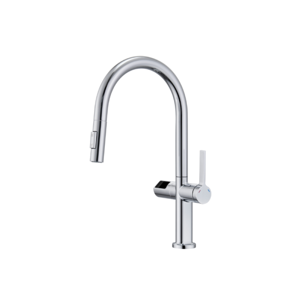 Grifería de cocina monomando extraíble cromado serie Turin.