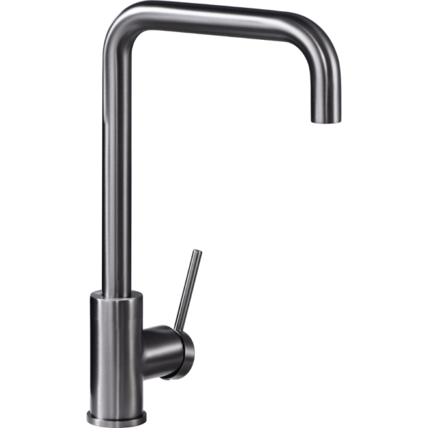 Grifería de cocina monomando black gun metal serie Loira.