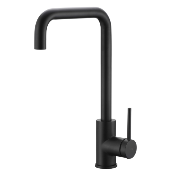 Grifería de cocina monomando negro mate serie Loira
