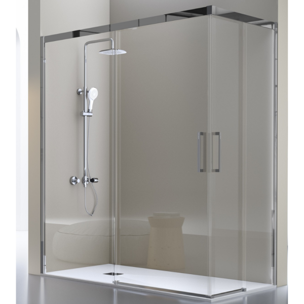 Angular de ducha 2 fijos+ 2 puertas correderas LUKA.