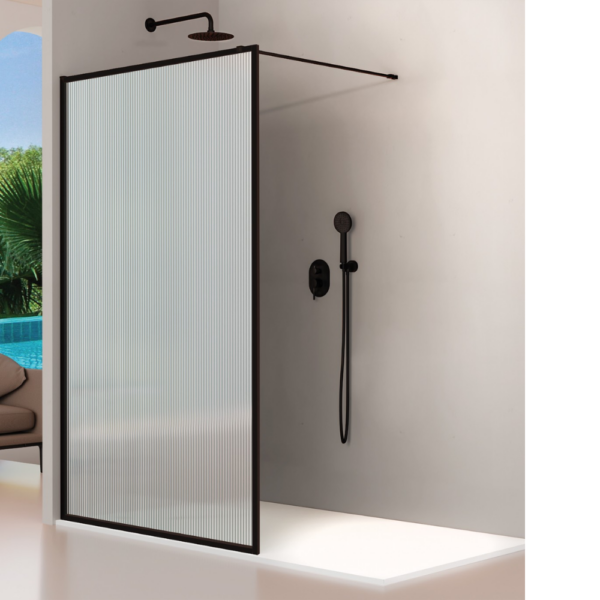 Panel de ducha fijo Fresh Vidrio "canalado"