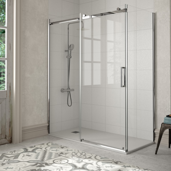 Mampara angular Volare + panel fijo