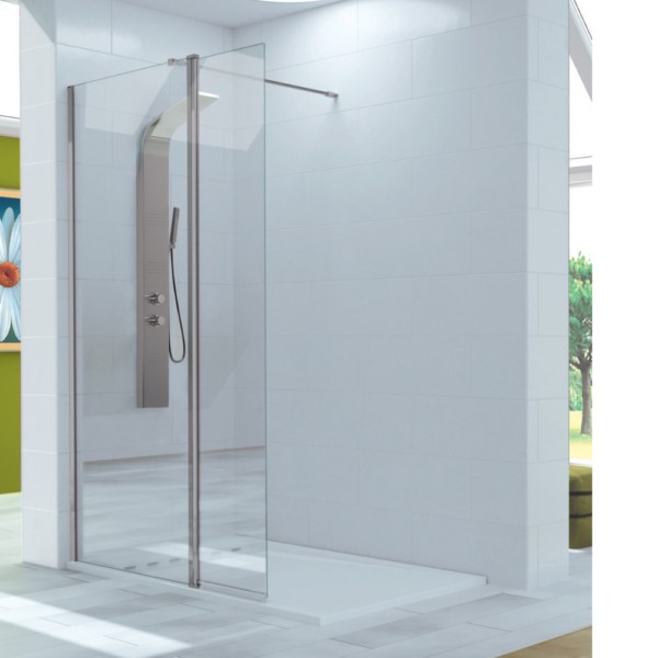 Mampara panel fijo + barra articulada Polaris.