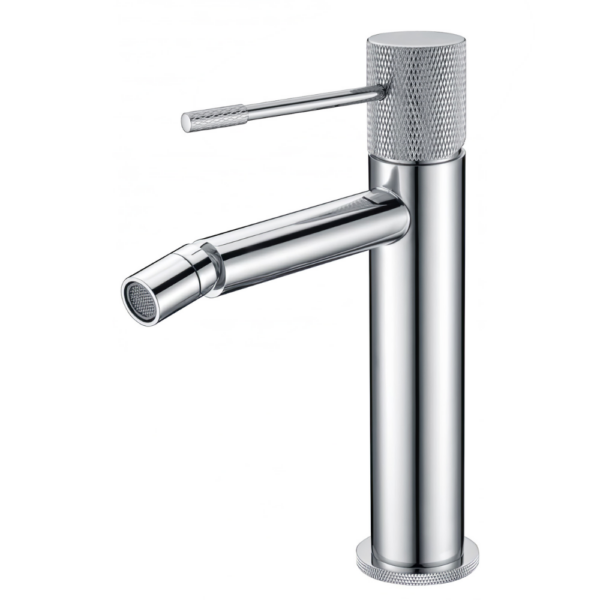 Grifo de bidé monomando caño recto acabado maneta luxury cromado serie Casares