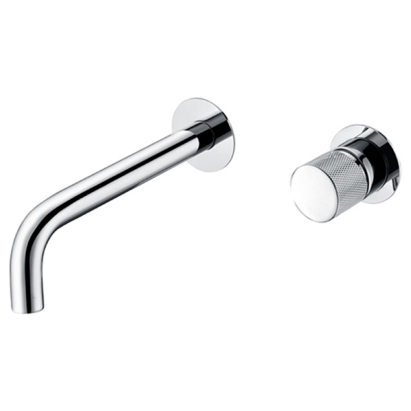 Grifo lavabo empotrado redondo monomando cromado maneta luxury serie Besaya