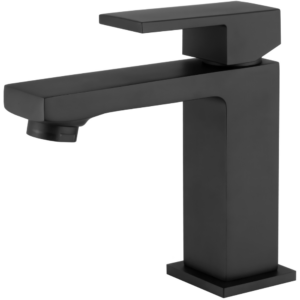 Grifo de lavabo monomando negro mate serie Vinalopó