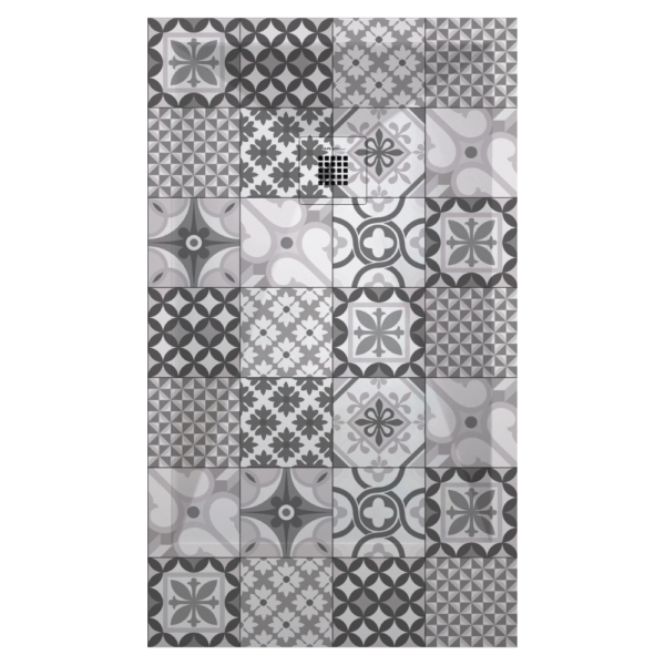 Plato de ducha Duplach Stone 3d acabado Hidraulico BN.