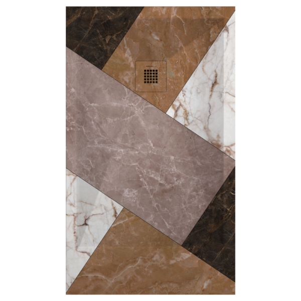 Plato de ducha Duplach Stone 3d acabado Mosaico 02 (color)
