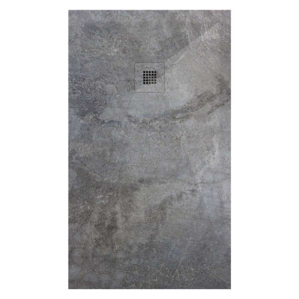 Plato de ducha Duplach Stone 3d acabado Cemento 01