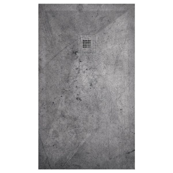 Plato de ducha Duplach Stone 3d acabado Cemento 6