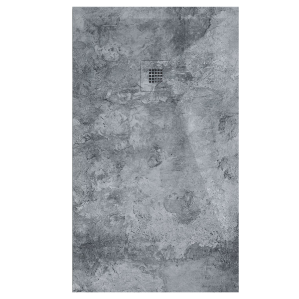 Plato de ducha Duplach Stone 3d acabado Cemento 7