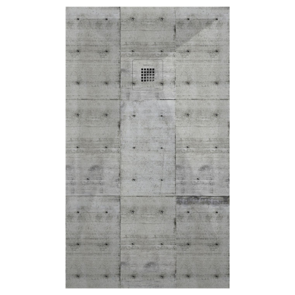 Plato de ducha Duplach Stone 3d acabado Cemento 8.