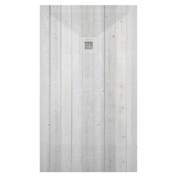 Plato de ducha Duplach Stone 3d acabado Pino blanco.