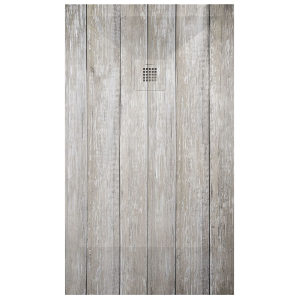 Plato de ducha Duplach Stone 3d acabado Patina Blanco.