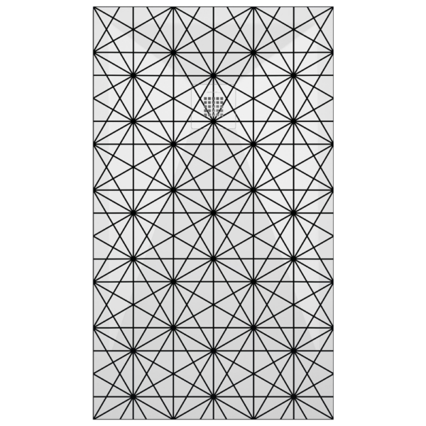 Plato de ducha Duplach Stone 3d acabado Geométrico 2.