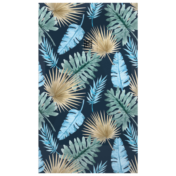 Plato de ducha Duplach Stone 3d acabado Hojas 2.