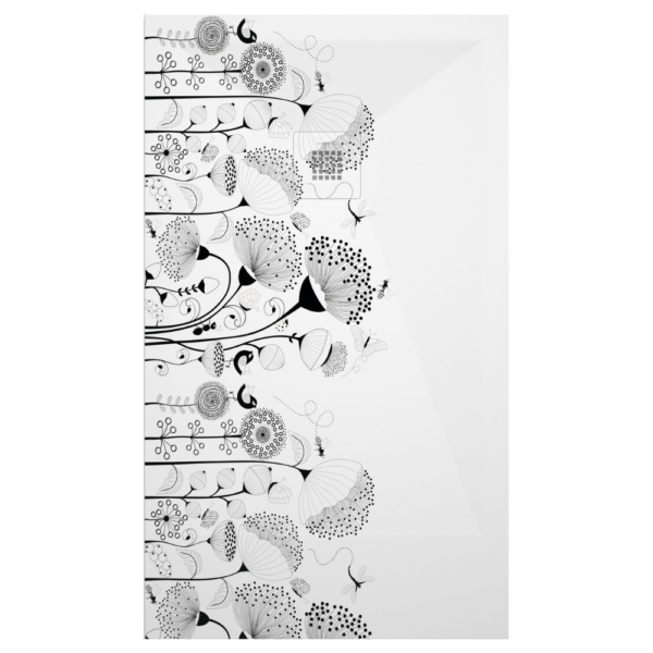 Plato de ducha Duplach Stone 3d acabado Flores.