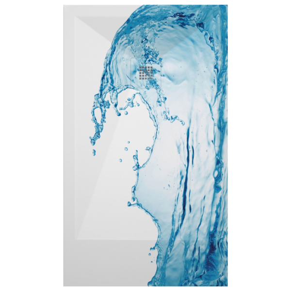 Plato de ducha Duplach Stone 3d acabado Ola.