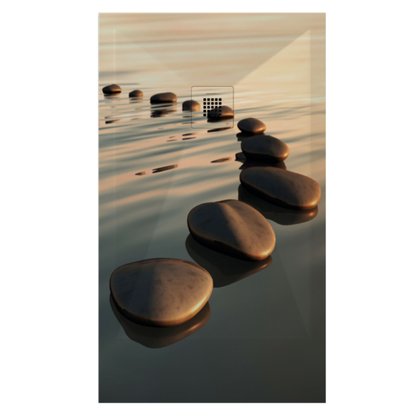 Plato de ducha Duplach Stone 3d acabado Zen 01