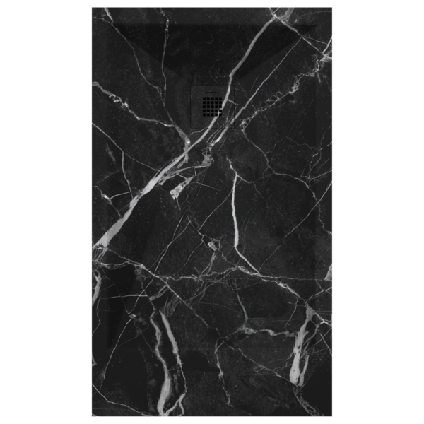 Plato de ducha Duplach Stone 3d acabado Marmol Negro.