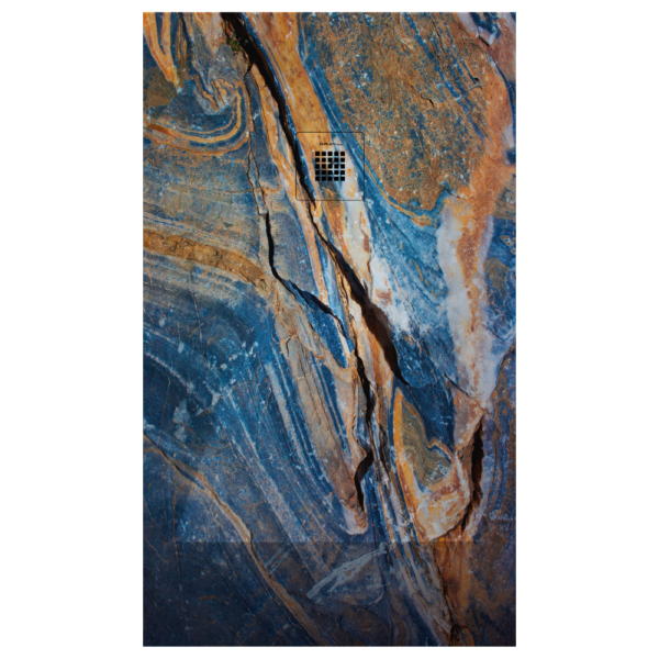 Plato de ducha Duplach Stone 3d acabado Azurita.