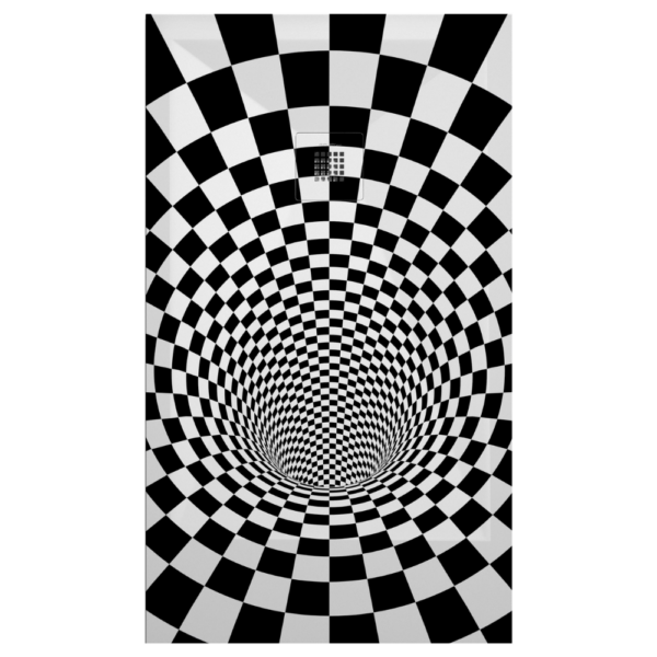 Plato de ducha Duplach Stone 3d acabado Geometrico 3